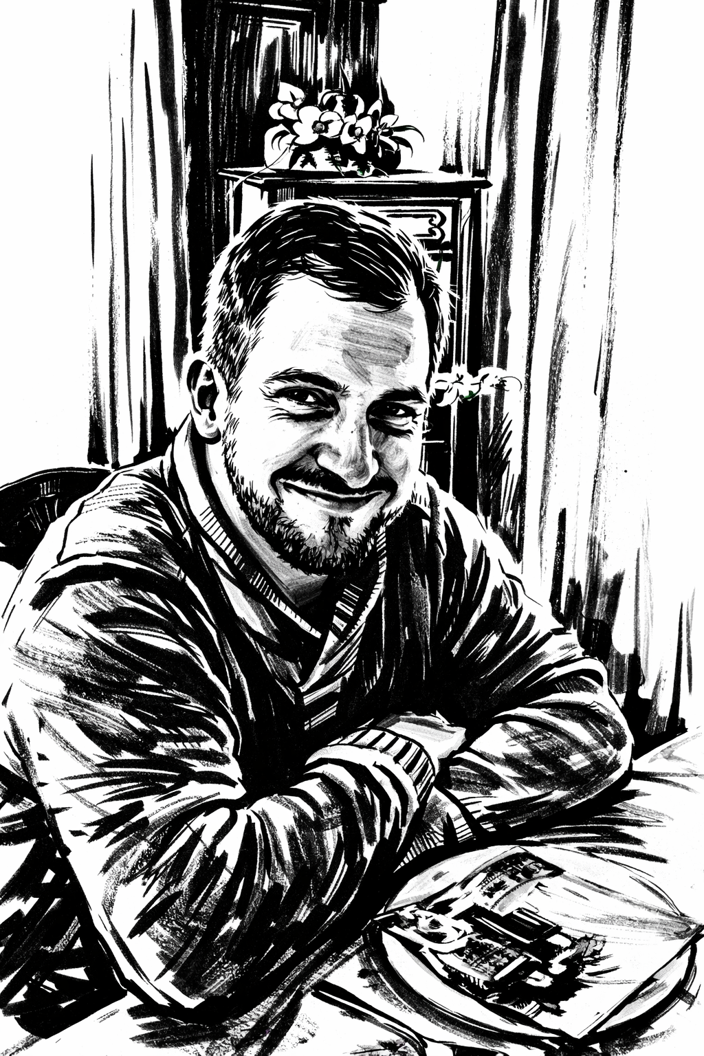 Portrait illustré de Jordan.
